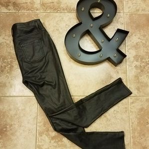 Faux leather jeggings